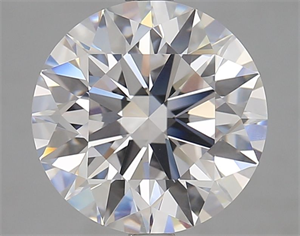 Picture of Lab Grown Diamond 2.70 Carats, Round with Ideal Cut, D Color, IF Clarity and Certified by IGI