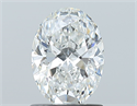 Natural Diamond 1.06 Carats, Oval with  Cut, F Color, SI2 Clarity and Certified by GIA