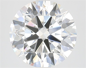 Picture of Lab Grown Diamond 3.72 Carats, Round with Ideal Cut, G Color, VS1 Clarity and Certified by IGI