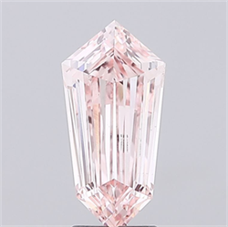 Picture of Lab Grown Diamond 3.09 Carats, HEXAGONAL with  Cut, Fancy Intense Pink Color, VS1 Clarity and Certified by IGI