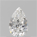 Natural Diamond 0.50 Carats, Pear with  Cut, F Color, IF Clarity and Certified by GIA