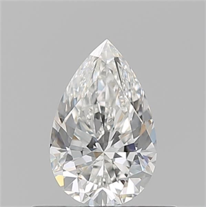 Picture of Natural Diamond 0.50 Carats, Pear with  Cut, F Color, IF Clarity and Certified by GIA