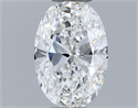 Natural Diamond 0.30 Carats, Oval with  Cut, F Color, VVS1 Clarity and Certified by GIA