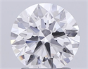 Lab Grown Diamond 2.05 Carats, Round with Ideal Cut, D Color, VVS1 Clarity and Certified by IGI