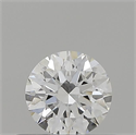 Diamante Natural 0.41 quilates, Redondo , Color E, claridad IF y certificado GIA