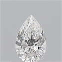 Natural Diamond 0.50 Carats, Pear with  Cut, D Color, VVS2 Clarity and Certified by GIA