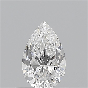 Picture of Natural Diamond 0.50 Carats, Pear with  Cut, D Color, VVS2 Clarity and Certified by GIA
