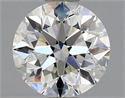 Natural Diamond 0.80 Carats, Round with Excellent Cut, J Color, SI1 Clarity and Certified by GIA