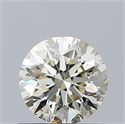 Natural Diamond 0.70 Carats, Round with Excellent Cut, M Color, SI1 Clarity and Certified by GIA