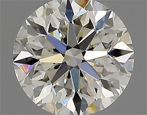 Picture of Natural Diamond 1.01 Carats, Round with Excellent Cut, I Color, VVS1 Clarity and Certified by IGI