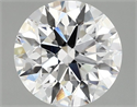 Lab Grown Diamond 2.09 Carats, Round with Ideal Cut, D Color, VVS2 Clarity and Certified by IGI