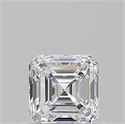 Natural Diamond 0.70 Carats, Asscher with  Cut, D Color, VVS2 Clarity and Certified by GIA