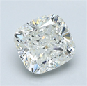 Natural Diamond 1.71 Carats, Cushion with  Cut, I Color, VS1 Clarity and Certified by GIA
