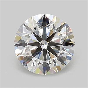 Picture of Lab Grown Diamond 1.00 Carats, Round with Ideal Cut, D Color, VVS2 Clarity and Certified by IGI