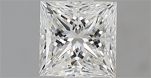 Picture of Natural Diamond 0.91 Carats, Princess with  Cut, G Color, VVS1 Clarity and Certified by IGI