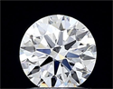 Lab Grown Diamond 1.02 Carats, Round with Ideal Cut, E Color, VS1 Clarity and Certified by IGI