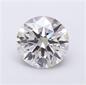 Lab Grown Diamond 1.09 Carats, Round with Ideal Cut, F Color, VVS2 Clarity and Certified by IGI