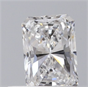 Natural Diamond 0.50 Carats, Radiant with  Cut, D Color, SI1 Clarity and Certified by GIA