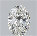 Natural Diamond 0.60 Carats, Oval with  Cut, G Color, VVS2 Clarity and Certified by GIA