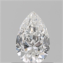 Natural Diamond 0.51 Carats, Pear with  Cut, F Color, VVS1 Clarity and Certified by GIA