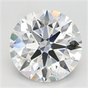 Lab Grown Diamond 3.67 Carats, Round with Excellent Cut, E Color, VVS1 Clarity and Certified by GIA
