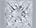 Natural Diamond 0.51 Carats, Princess with  Cut, E Color, VS2 Clarity and Certified by GIA