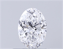 Natural Diamond 0.50 Carats, Oval with  Cut, D Color, VS2 Clarity and Certified by GIA