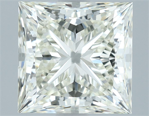 Picture of Natural Diamond 2.51 Carats, Princess with  Cut, J Color, VVS1 Clarity and Certified by IGI