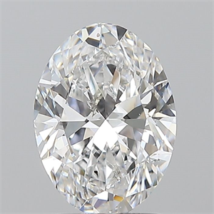 Picture of Natural Diamond 1.50 Carats, Oval with  Cut, E Color, I1 Clarity and Certified by GIA
