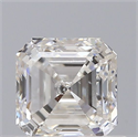 Natural Diamond 0.73 Carats, Asscher with  Cut, F Color, VS2 Clarity and Certified by GIA