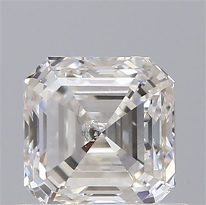 Picture of Natural Diamond 0.73 Carats, Asscher with  Cut, F Color, VS2 Clarity and Certified by GIA