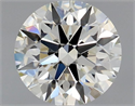 Natural Diamond 0.75 Carats, Round with Excellent Cut, L Color, VVS1 Clarity and Certified by GIA
