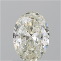 Natural Diamond 1.01 Carats, Oval with  Cut, L Color, SI2 Clarity and Certified by GIA