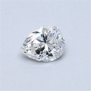 Picture of Natural Diamond 0.30 Carats, Pear with  Cut, D Color, SI2 Clarity and Certified by GIA