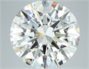 Natural Diamond 5.08 Carats, Round with Excellent Cut, J Color, VVS1 Clarity and Certified by GIA