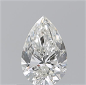 Natural Diamond 0.70 Carats, Pear with  Cut, H Color, VVS2 Clarity and Certified by GIA
