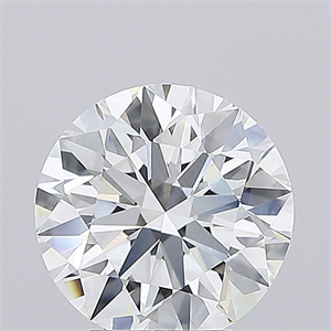 Picture of Lab Grown Diamond 4.50 Carats, Round with Ideal Cut, D Color, VVS1 Clarity and Certified by IGI