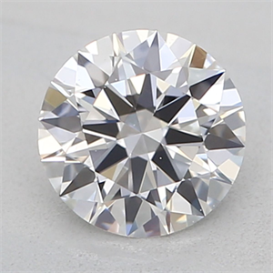 Picture of Natural Diamond 0.41 Carats, Round with Excellent Cut, D Color, VS2 Clarity and Certified by GIA