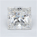 Diamante Natural 2.11 quilates, Princesa , Color F, claridad VS1 y certificado GIA