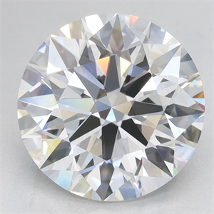Picture of Lab Grown Diamond 3.03 Carats, Round with Ideal Cut, D Color, VVS1 Clarity and Certified by IGI