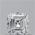 Natural Diamond 0.70 Carats, Asscher with  Cut, G Color, VVS2 Clarity and Certified by GIA
