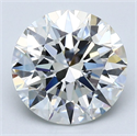 Natural Diamond 3.01 Carats, Round with Excellent Cut, I Color, VS1 Clarity and Certified by GIA