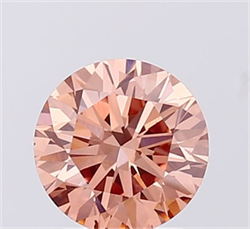 Picture of Lab Grown Diamond 1.23 Carats, Round with Excellent Cut, Fancy Brown Color, VS2 Clarity and Certified by IGI