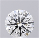 Lab Grown Diamond 4.07 Carats, Round with Ideal Cut, G Color, VVS1 Clarity and Certified by IGI