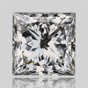 Foto Diamante Natural 1.70 quilates, Princesa , Color I, claridad VS2 y certificado GIA de