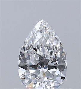 Picture of Natural Diamond 0.40 Carats, Pear with  Cut, D Color, VVS2 Clarity and Certified by GIA