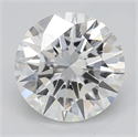Natural Diamond 1.50 Carats, Round with Excellent Cut, H Color, SI1 Clarity and Certified by GIA
