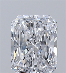 Picture of Natural Diamond 0.50 Carats, Radiant with  Cut, D Color, VS1 Clarity and Certified by GIA