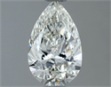 Natural Diamond 0.80 Carats, Pear with  Cut, H Color, IF Clarity and Certified by IGI