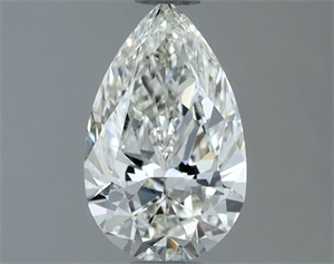Picture of Natural Diamond 0.80 Carats, Pear with  Cut, H Color, IF Clarity and Certified by IGI
